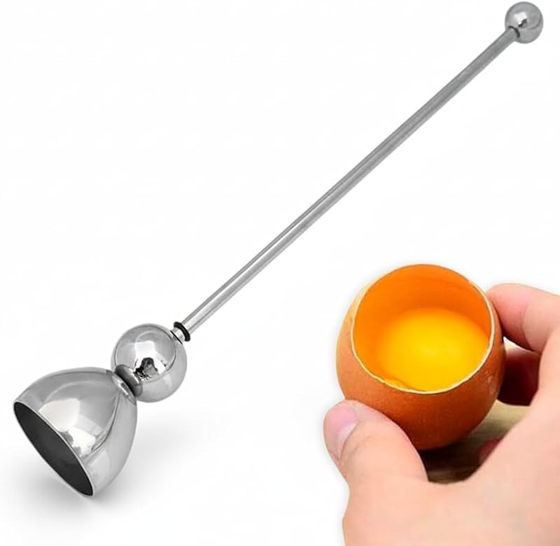 Abridor de ovos (Cortador abridor de casca de ovo em aço inox)