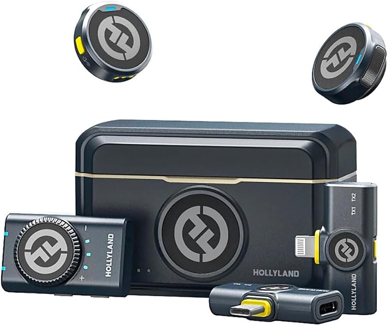 Microfone Lark M2 (Hollyland Lark M2 Combo (lapela sem fio))
