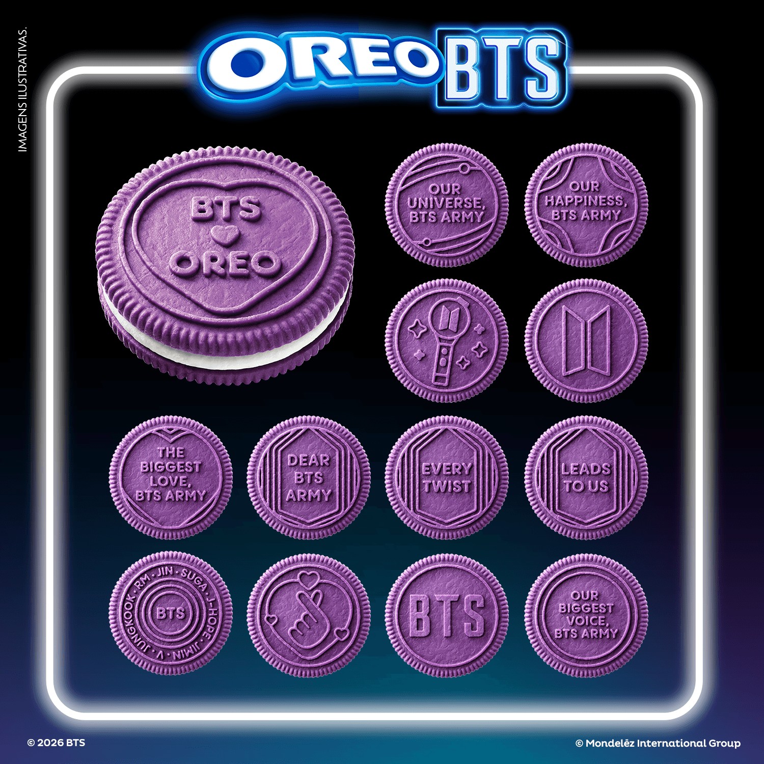 Oreo BTS (Biscoito Recheado Oreo BTS Sabor Hotteok 75,2g)