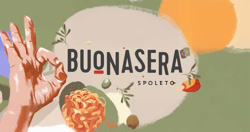 Cozinha de estúdio com temática italiana do Buonasera Brasil